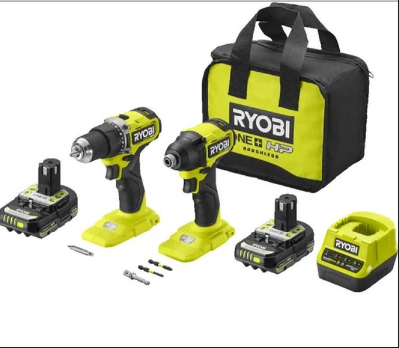 RYOBI RCK 182 A -2C20S 18V Lİ Lİ-ION MATKAP VİDALAMA SETİ