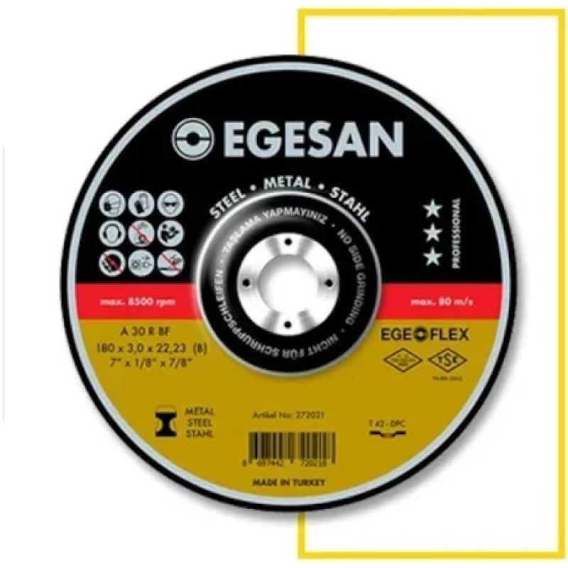 EGESAN 180*8 X 22,23 METAL TAŞLAMA - 272044